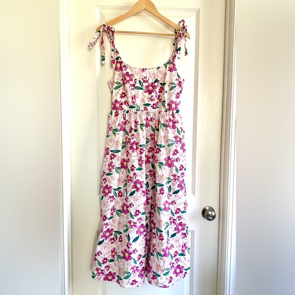 Lush Pink Floral Maxi Dress - Picture 1 of 6